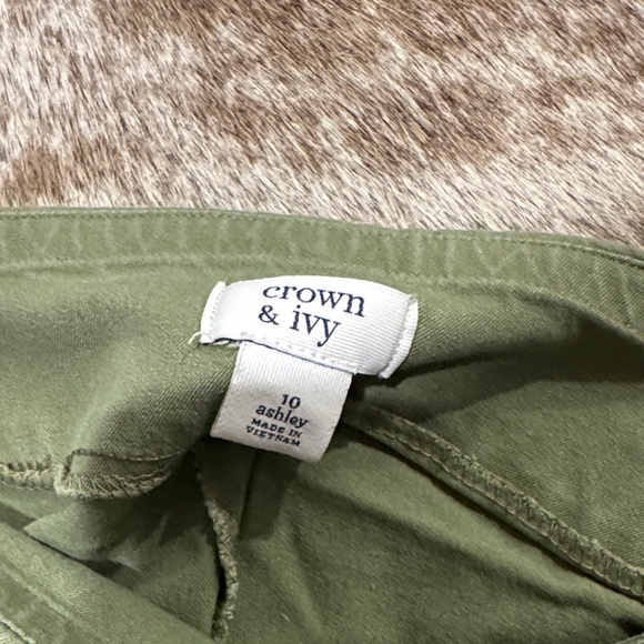 New Directions Forest Green Men's Chinos - Picture 2 of 2